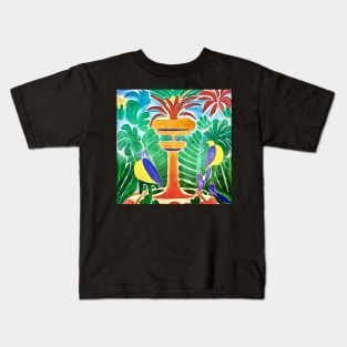 Fountain with birds-Matisse inspired Kids T-Shirt